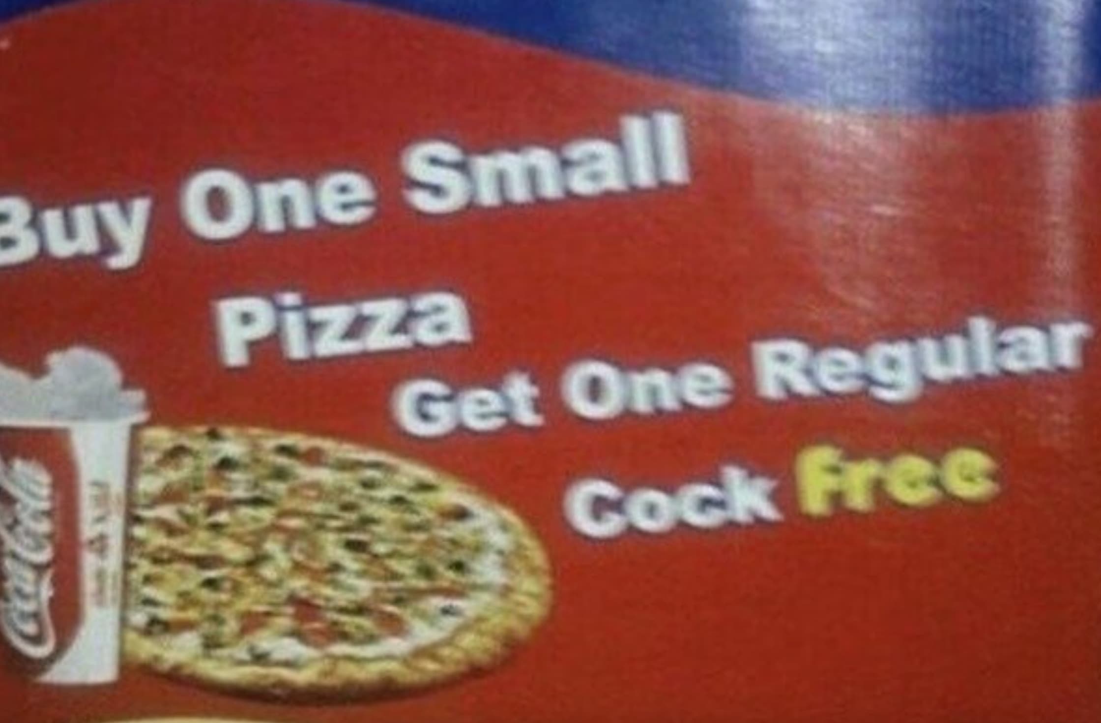 white coffee - CocaCola Buy One Small Pizza Get One Regular Cock Free